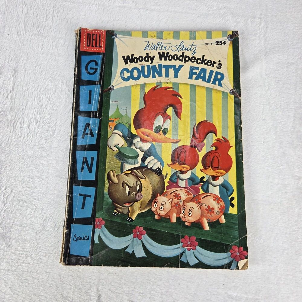 Walter Lantz Woody Woodpecker’s County Fair #5 - 1954 Dell‎ Giant - Fair Cond